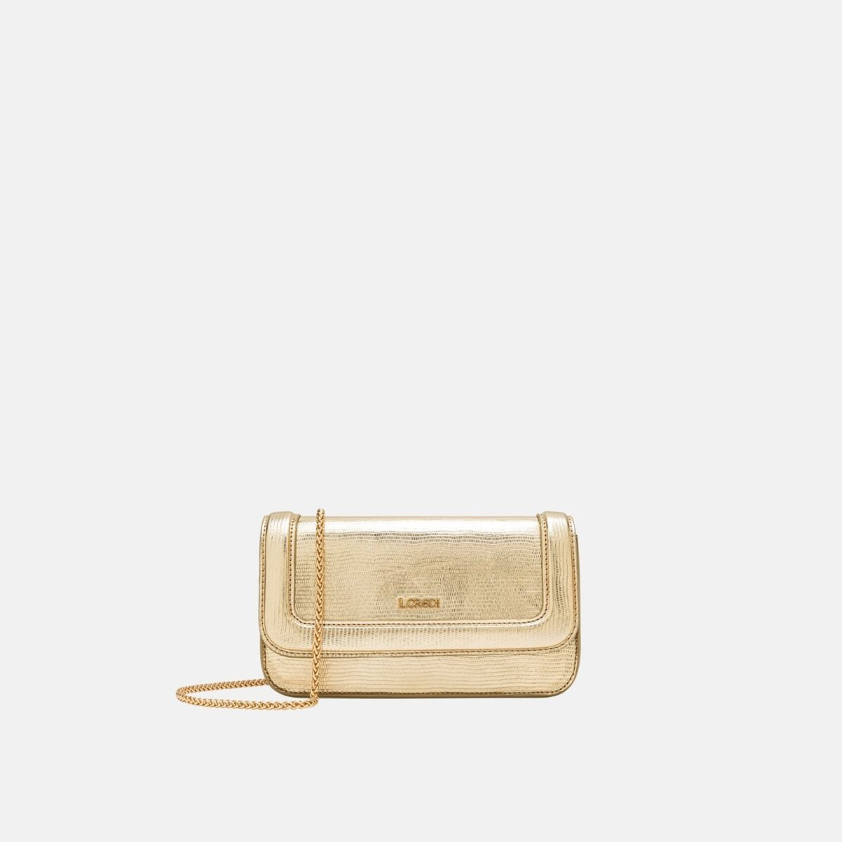 L. Credi Naimi Clutch gold