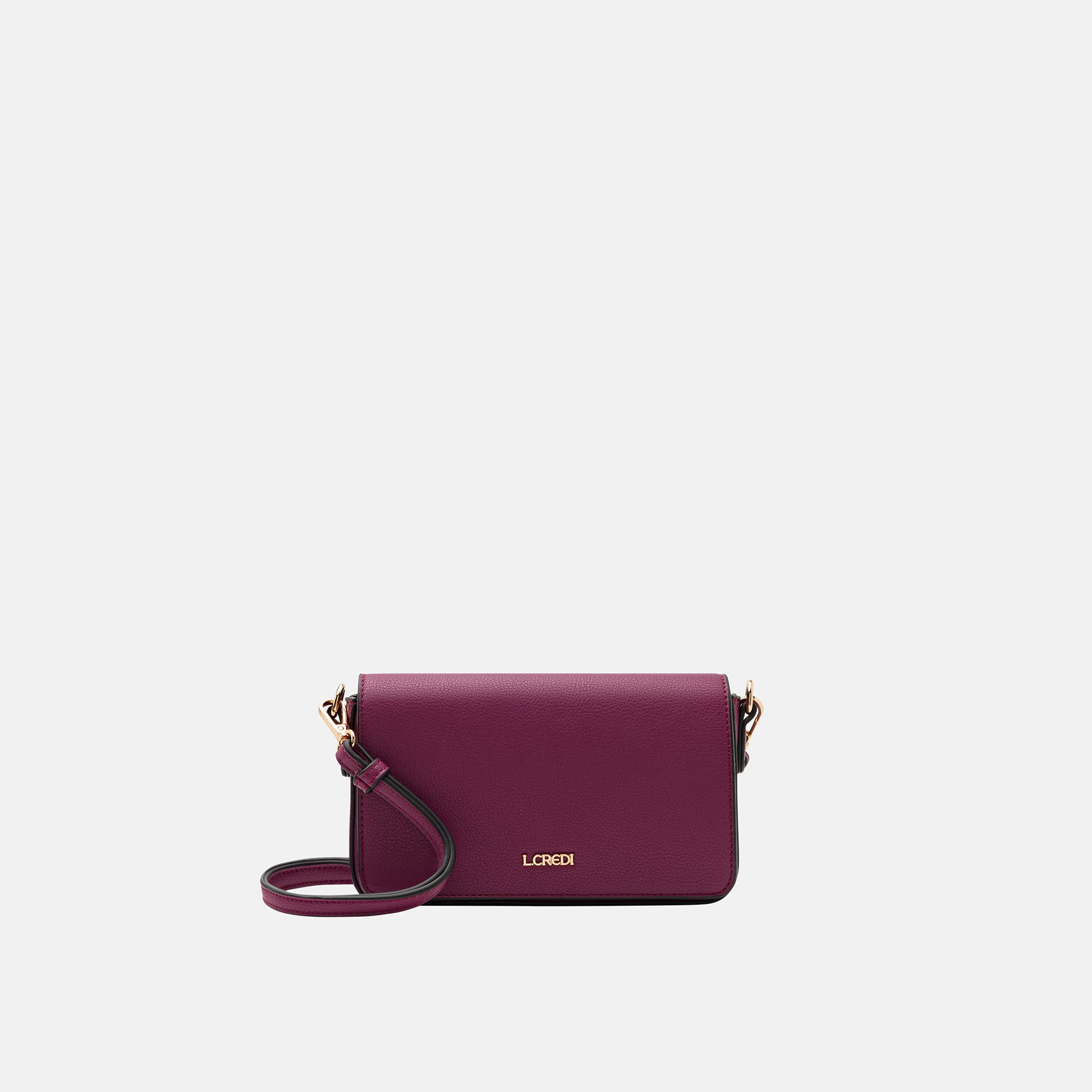 L. Credi Jane Clutch plum