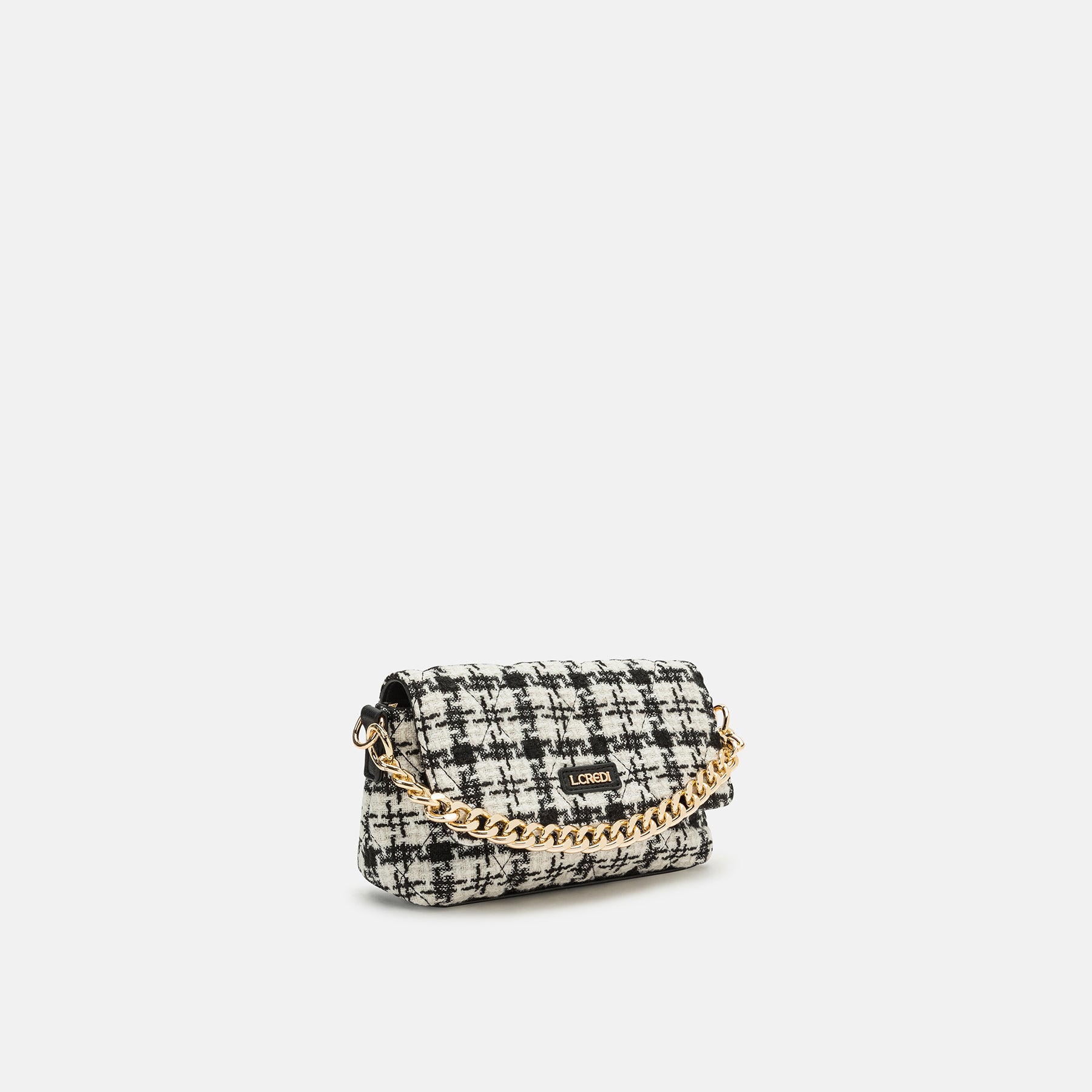 Naissa shoulder bag black / offwhite