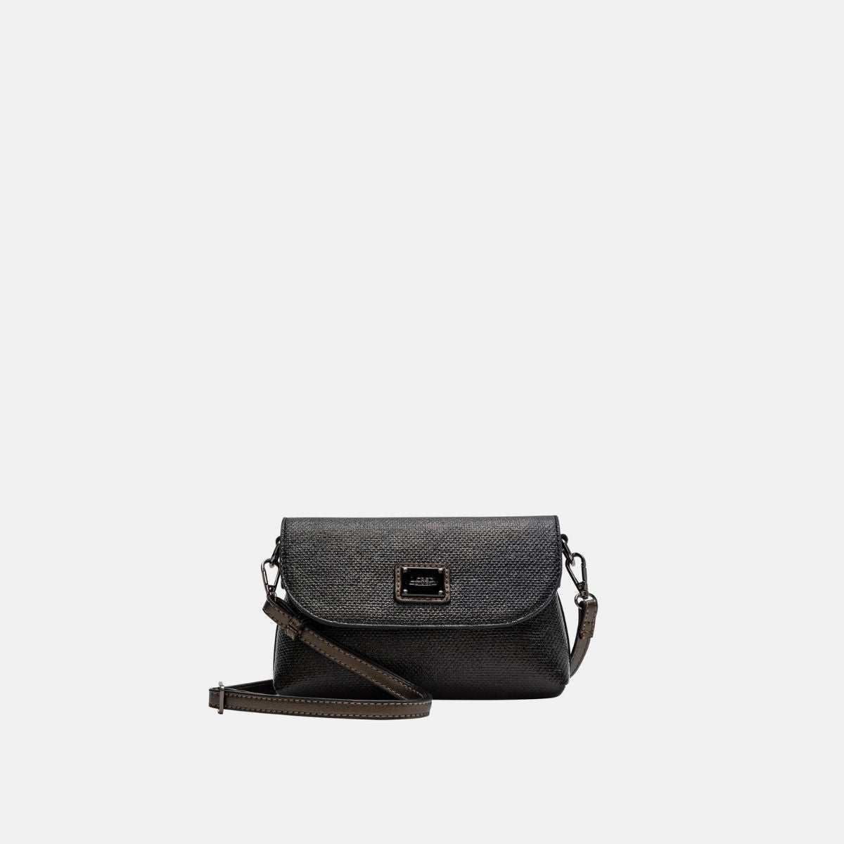 L. Credi Nadine Clutch schwarz