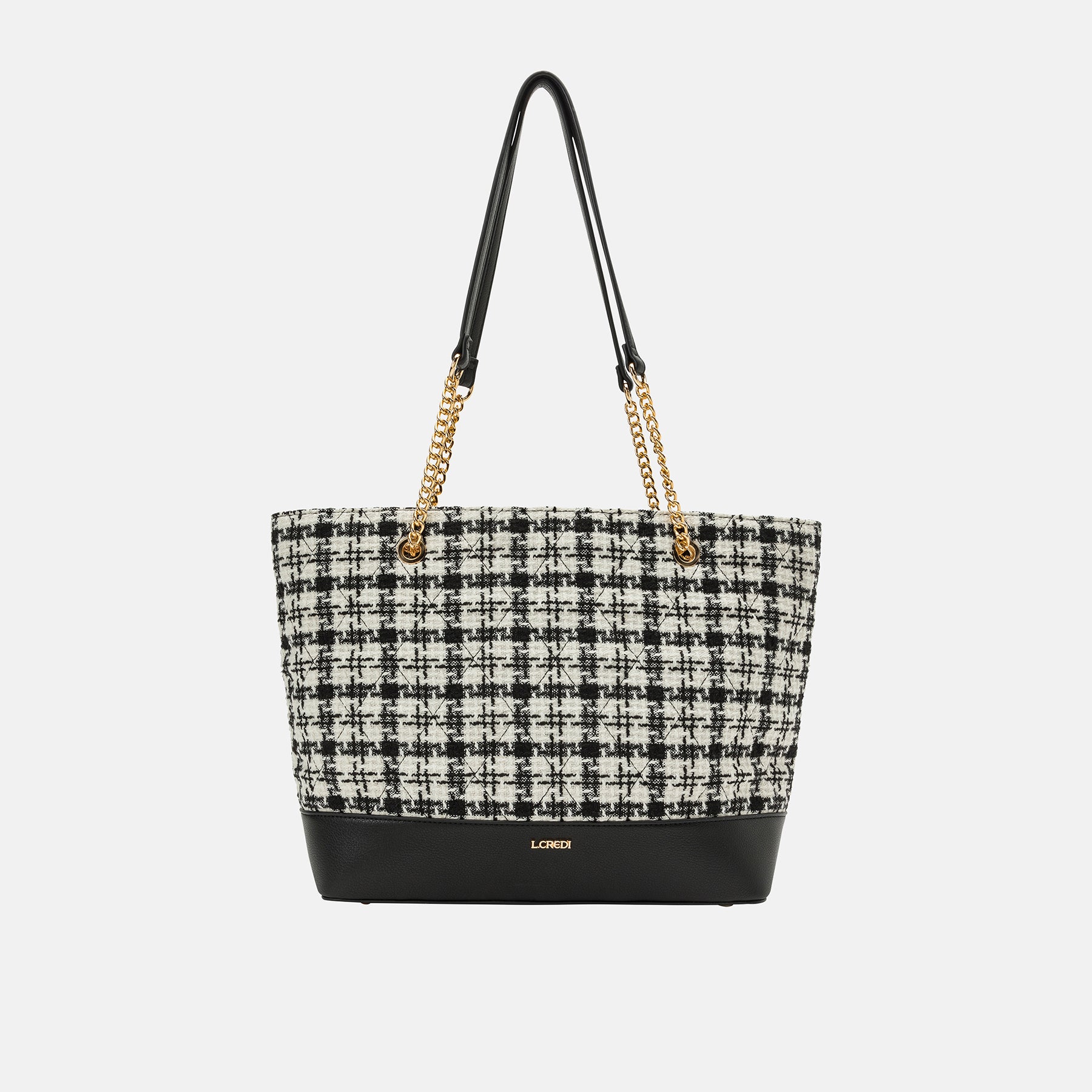 L. Credi Naissa Shopper schwarz / offwhite