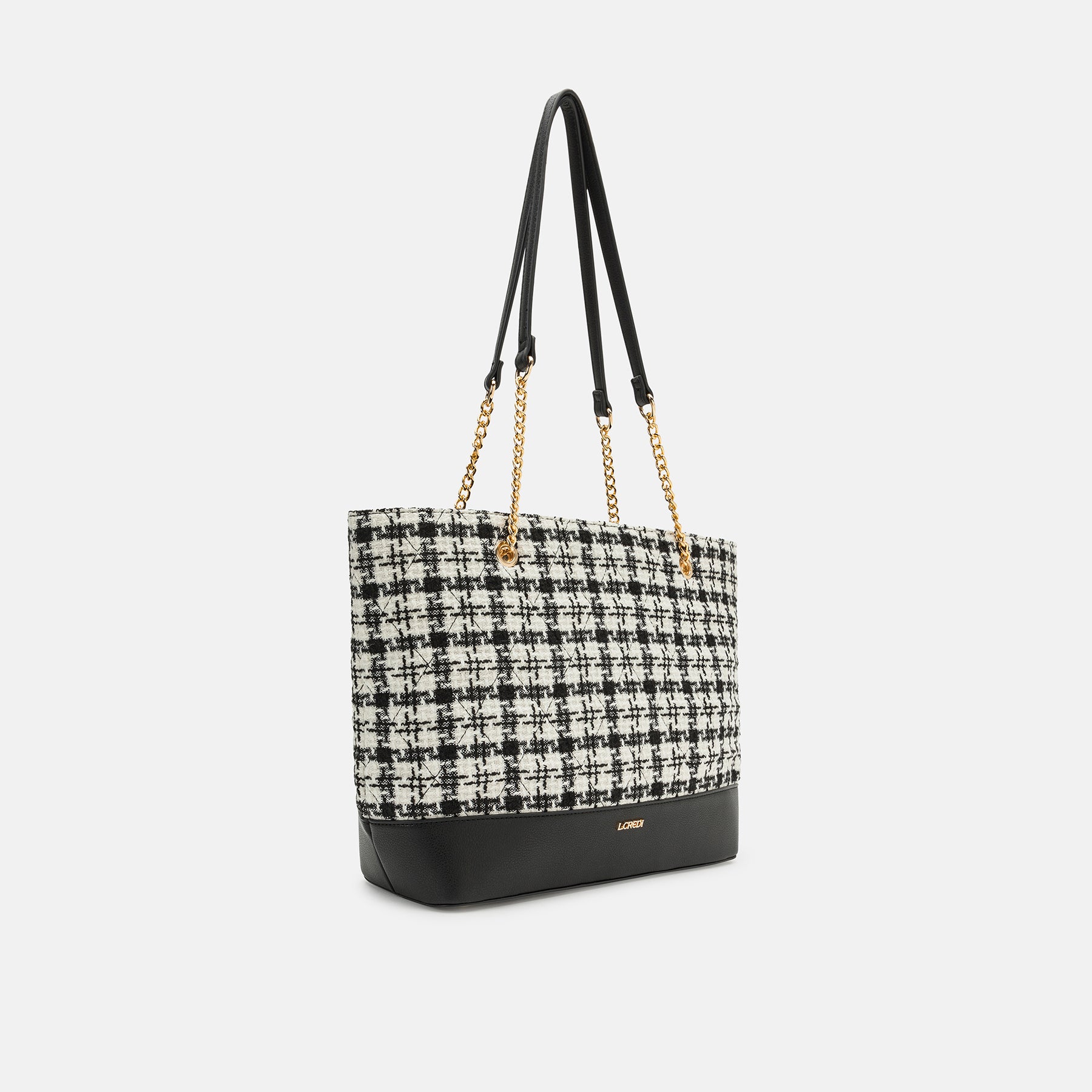 Naissa shopper black / offwhite