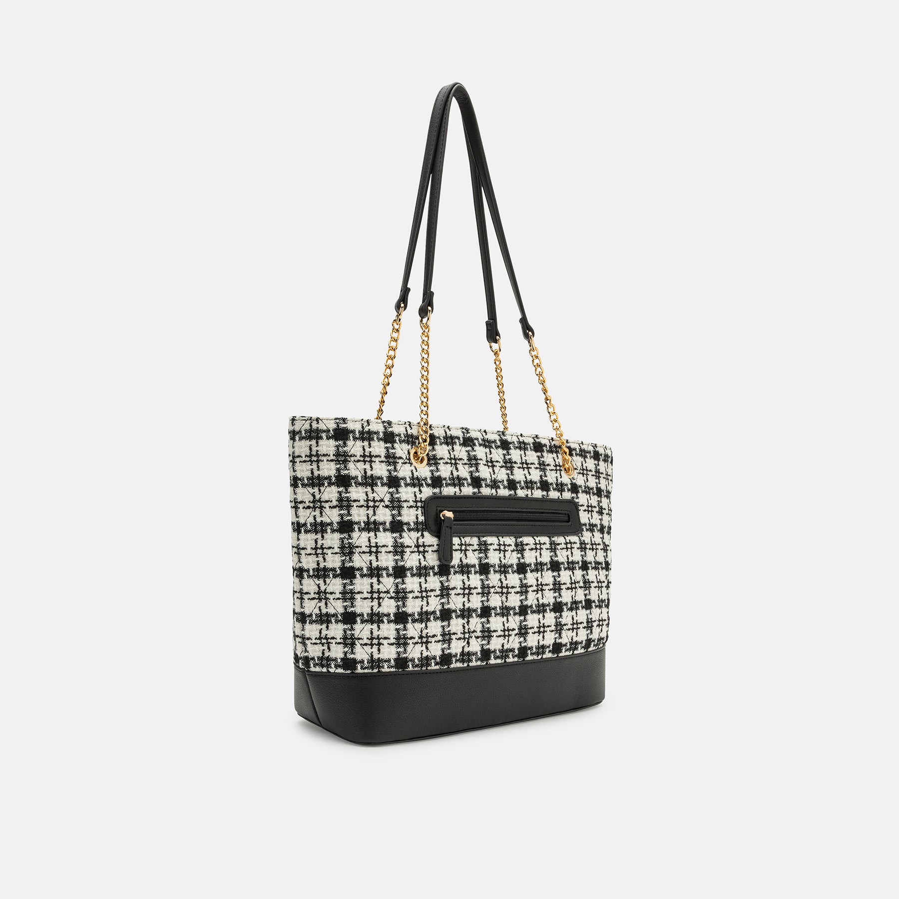 Naissa shopper black / offwhite