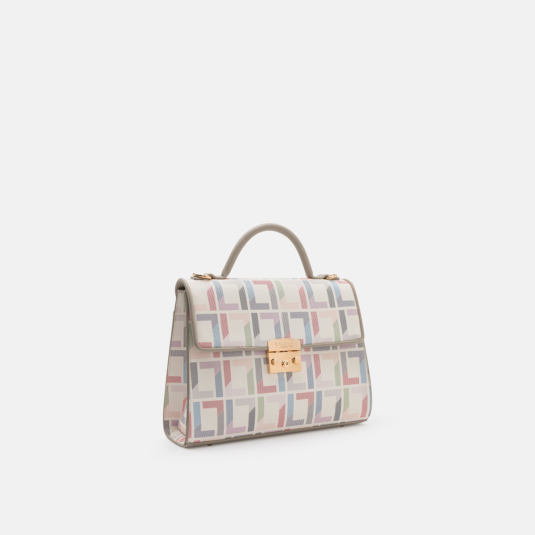 Oranda Henkeltasche offwhite multi