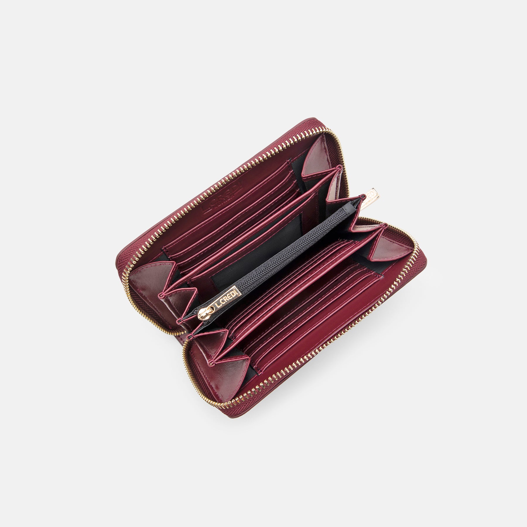 Perla Portemonnaie Damen wine - L.Credi Munich