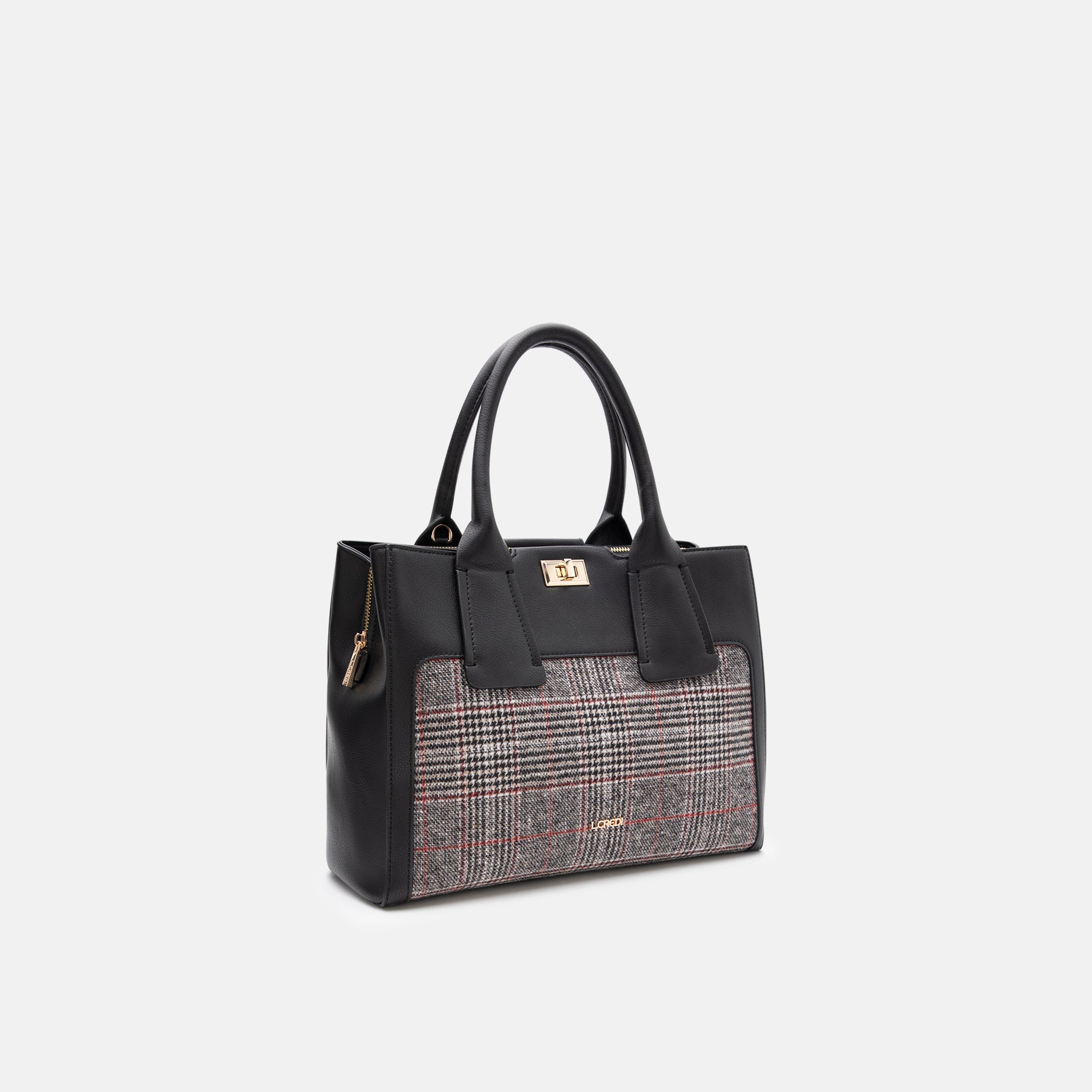 Palina Henkeltasche schwarz mix - L.Credi Munich