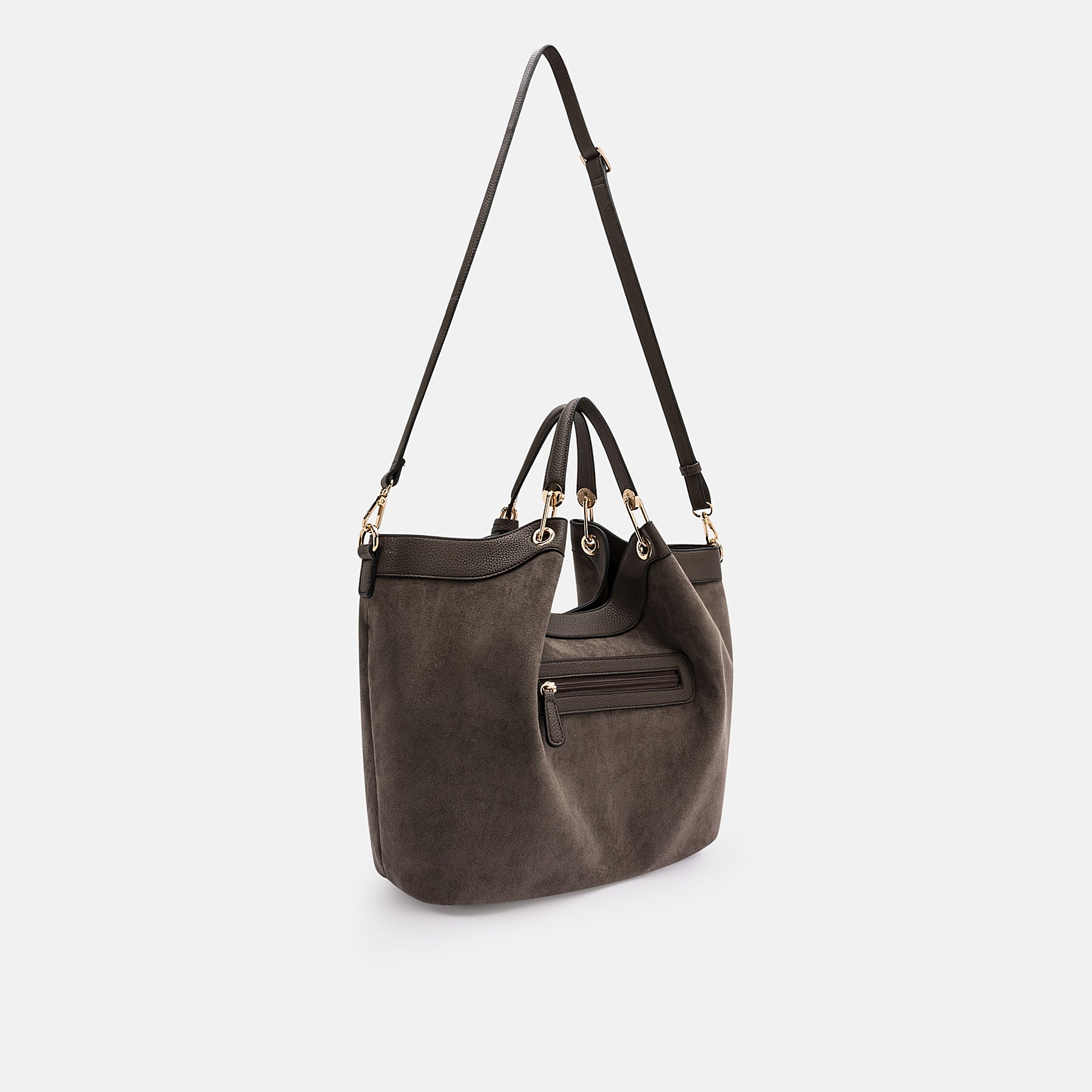 Pheline Shopper dark-taupe - L.Credi Munich