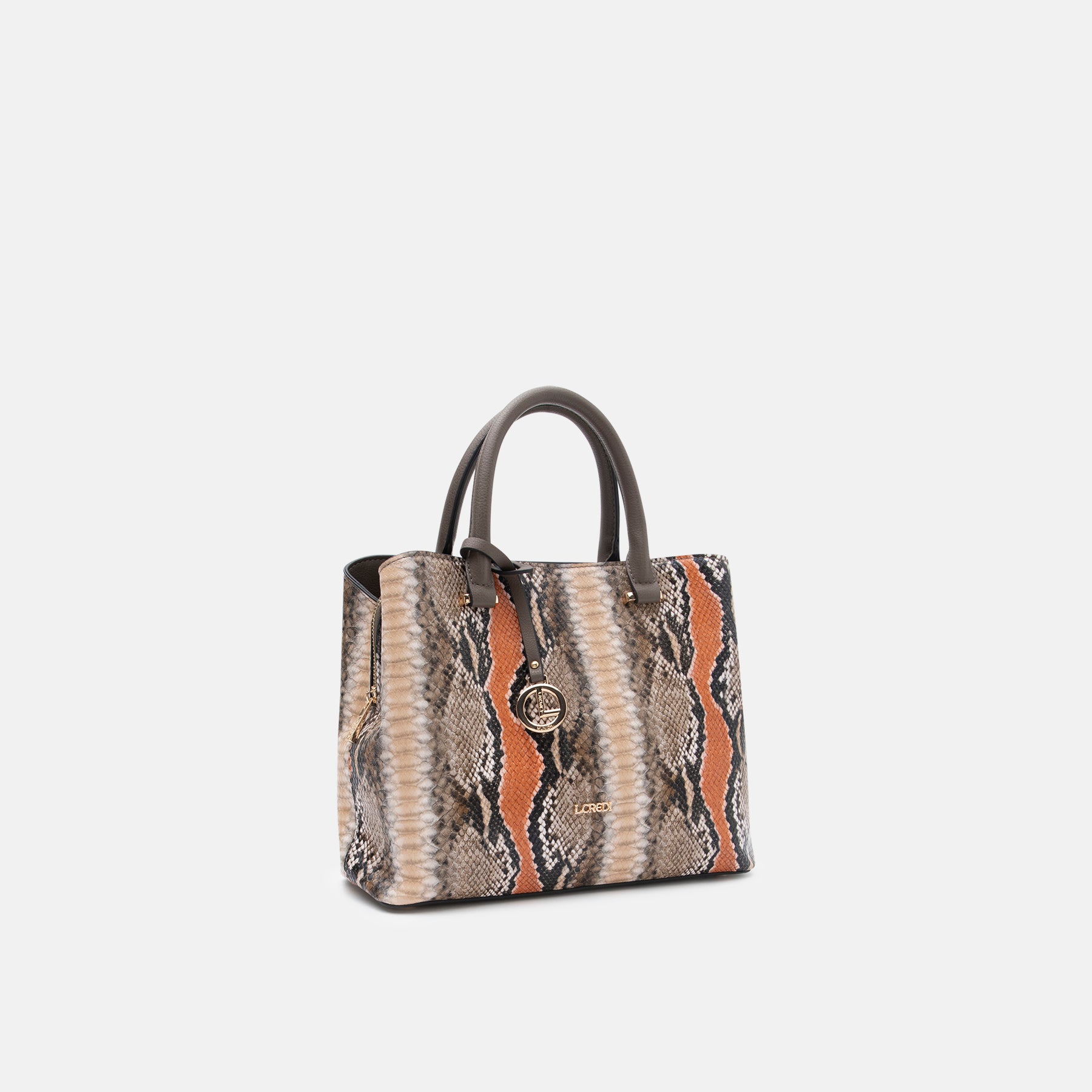 Perenelle Henkeltasche schwarz-braun - L.Credi Munich