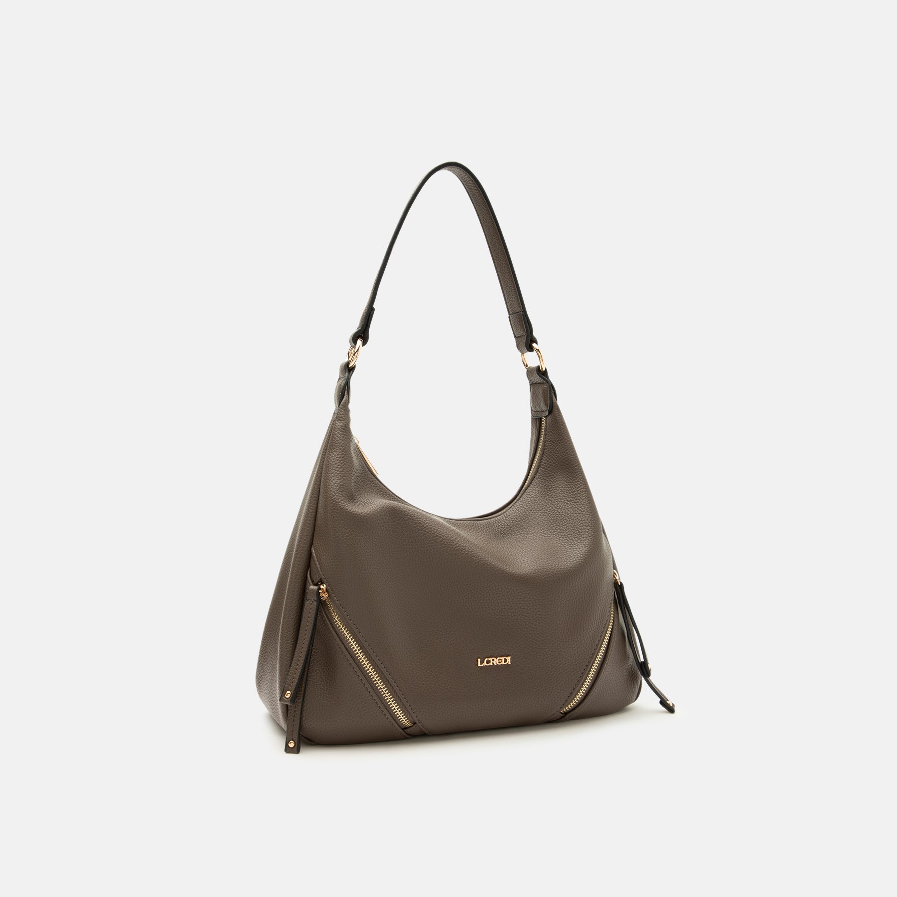 Priscilla Hobo dark taupe