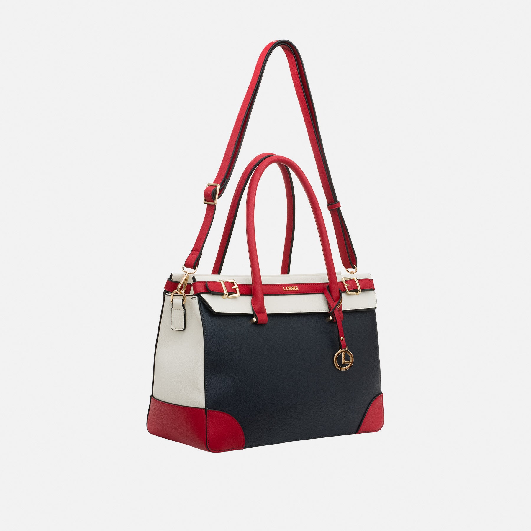 Olivette Henkeltasche marine multi - L.Credi Munich