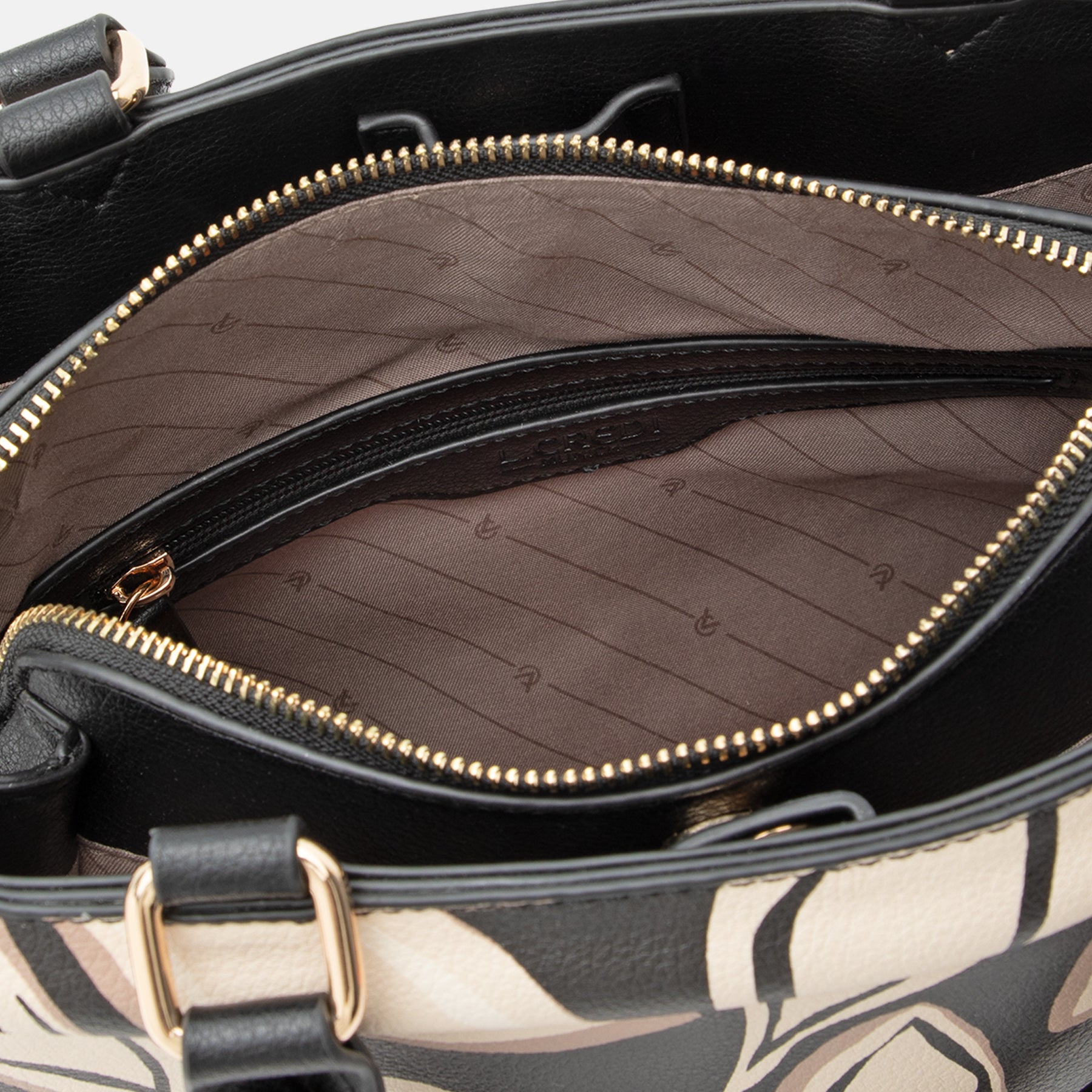 Henkeltasche schwarz mix Rabia Serie