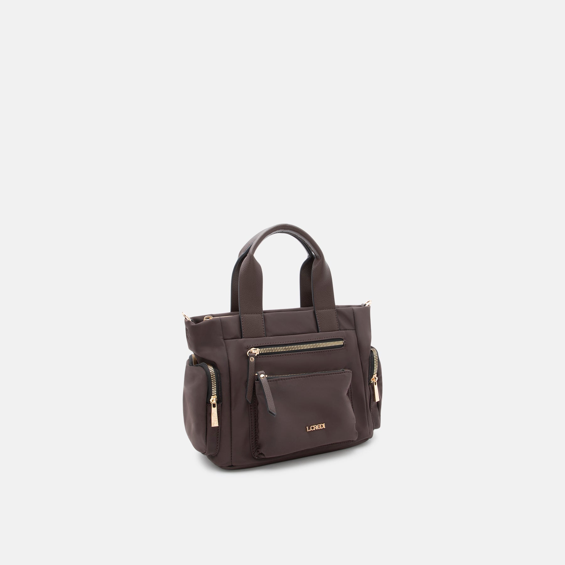 Odeta Henkeltasche chocolate - L.Credi Munich