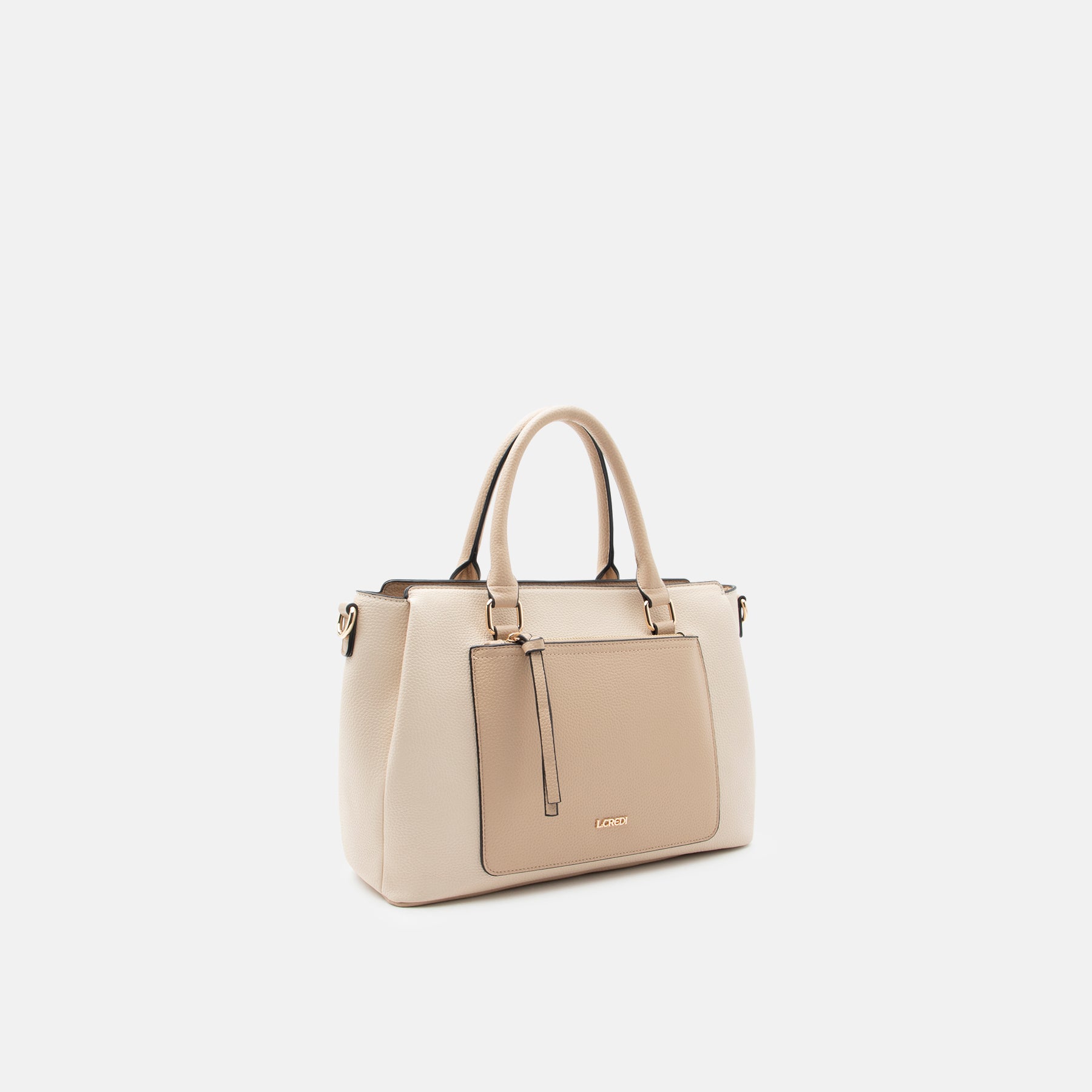 Henkeltasche white sand Rainett Serie - L.Credi Munich