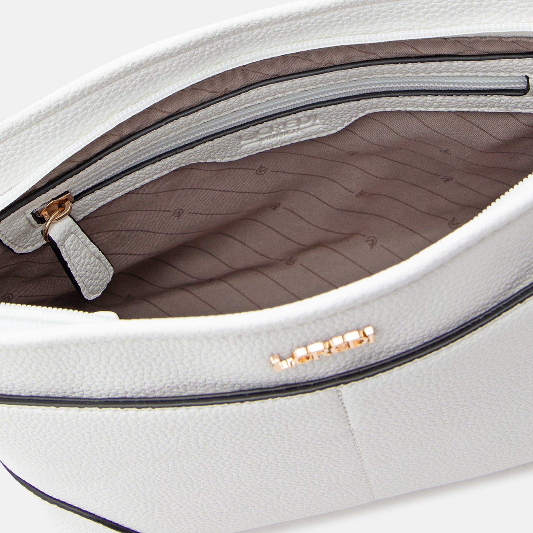 Umhängetasche weiss Rieke Serie - L.Credi Munich