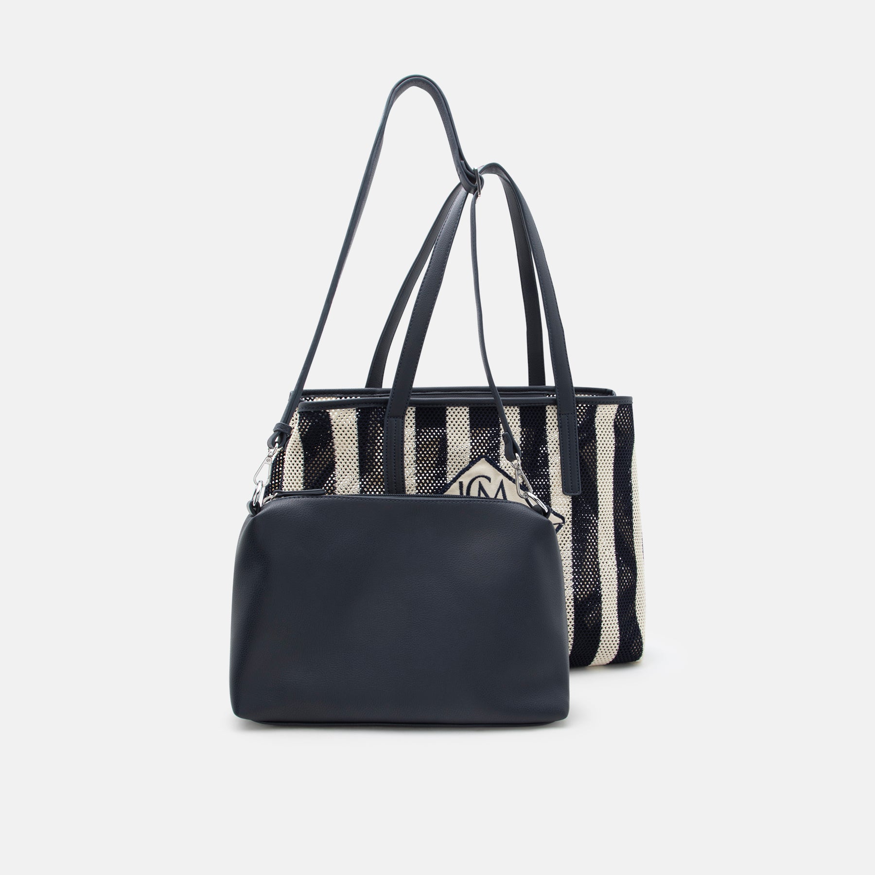 Shopper marine/ weiss Rima Serie - L.Credi Munich