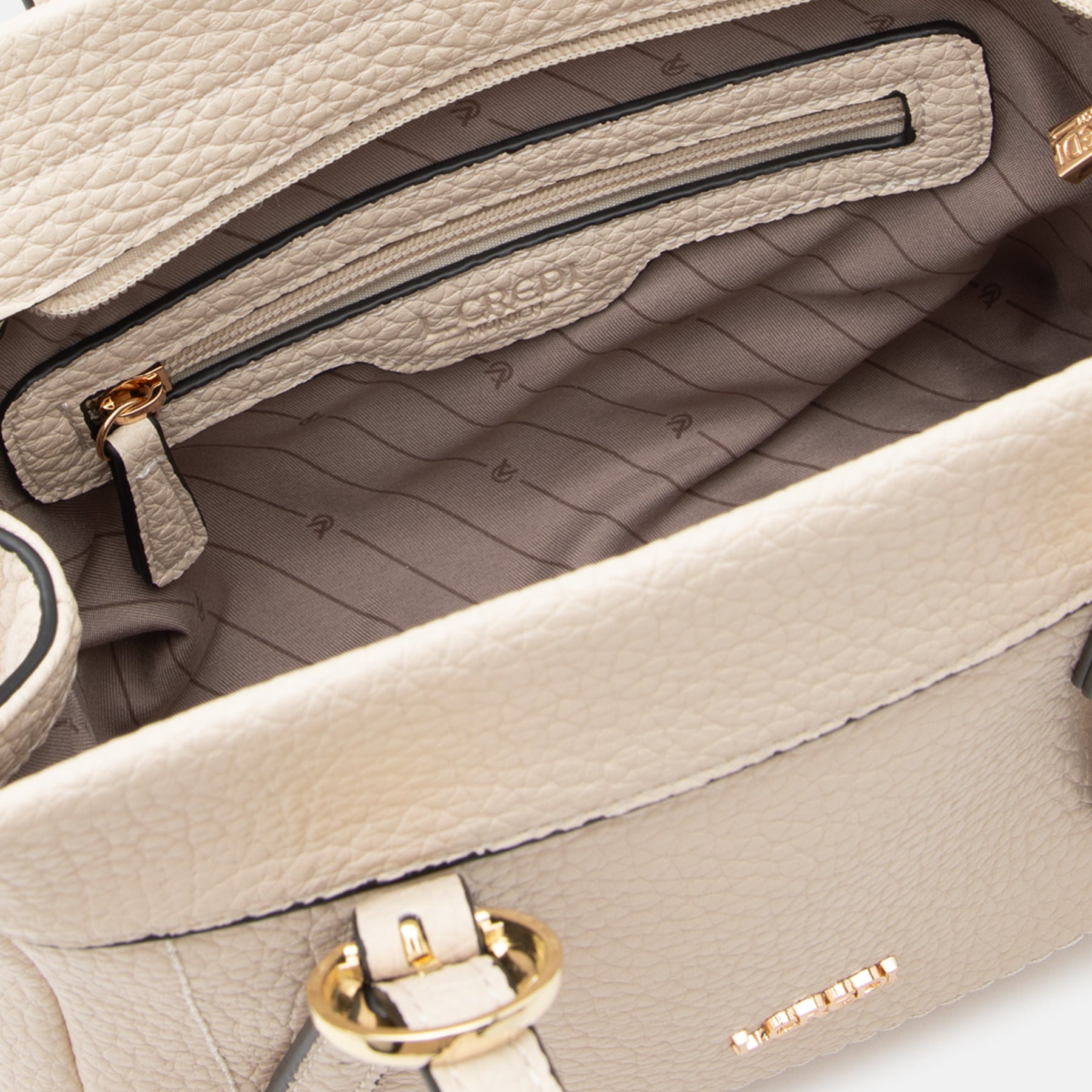 Ramira Henkeltasche white sand - L.Credi Munich