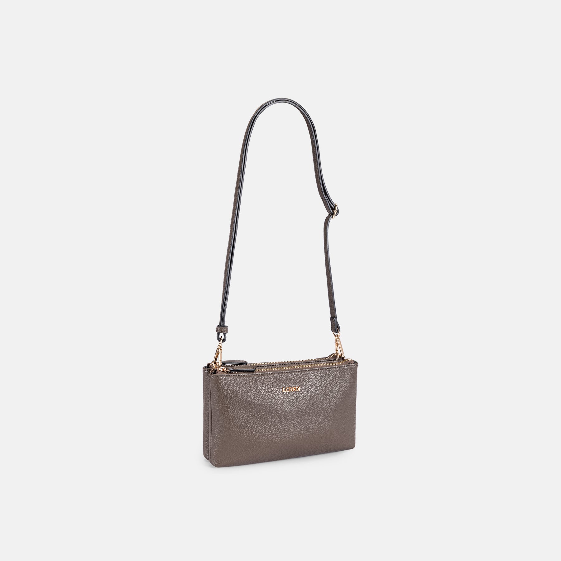 Umhängetasche dark taupe Ella Serie