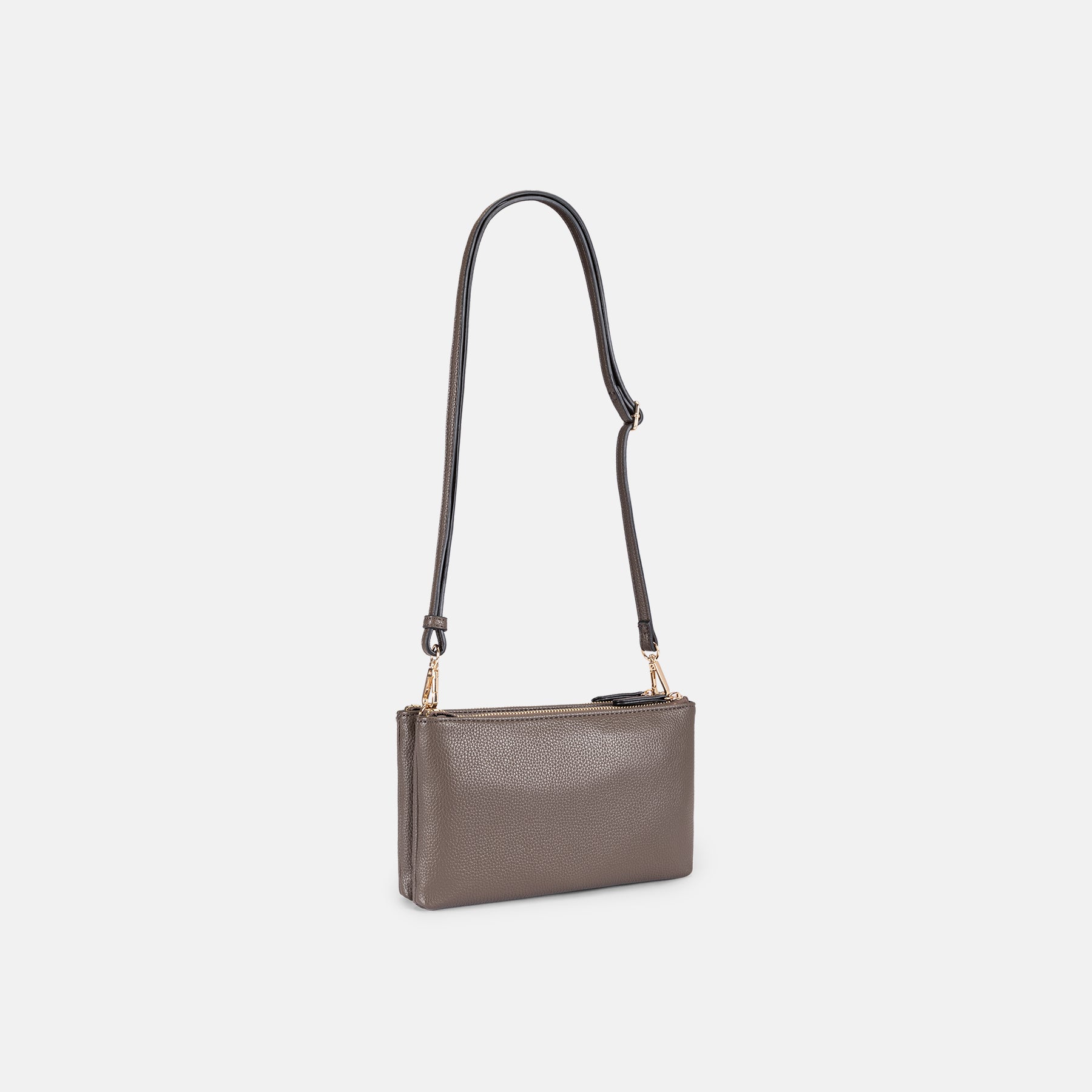 Umhängetasche dark taupe Ella Serie