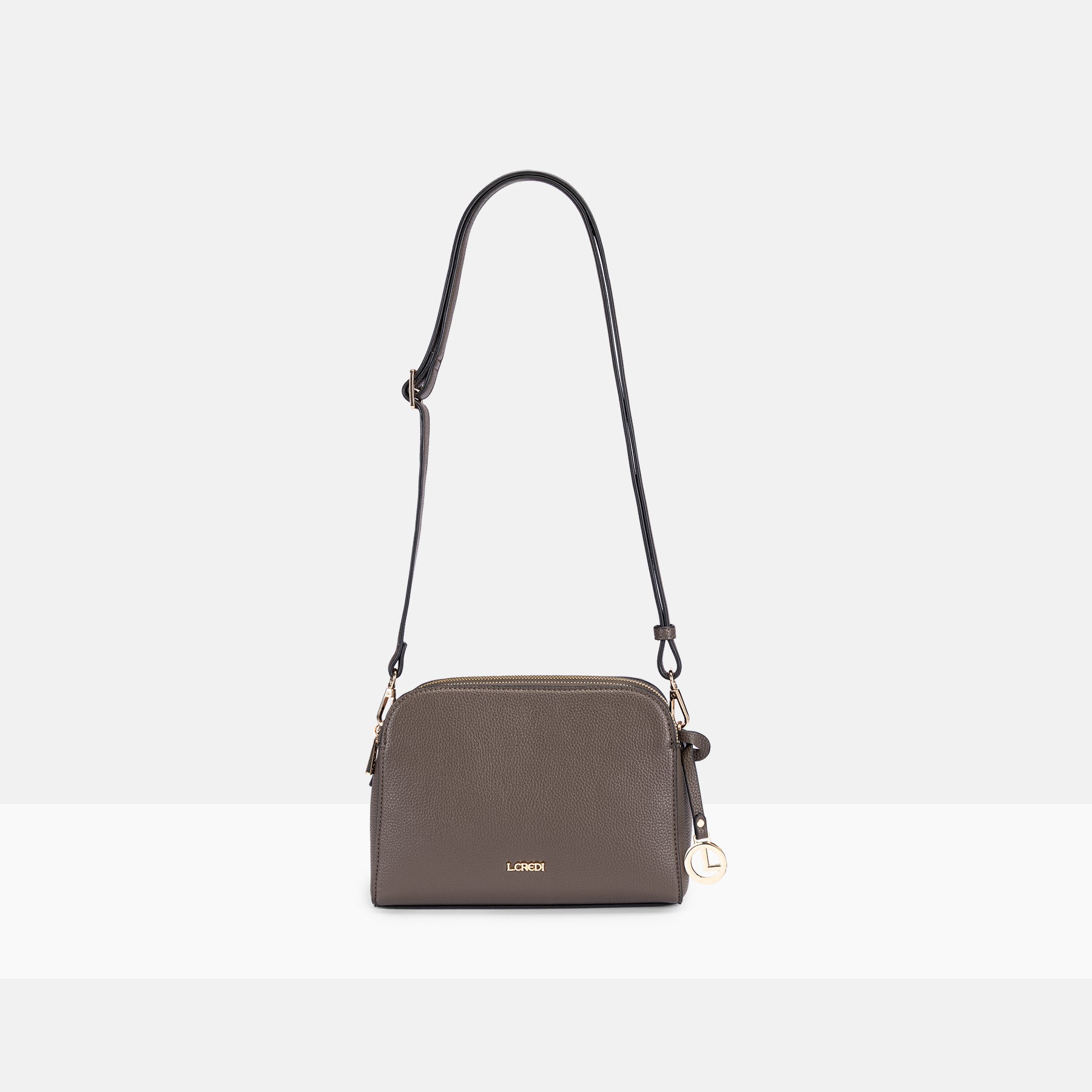 Umhängetasche dark taupe Franka Serie