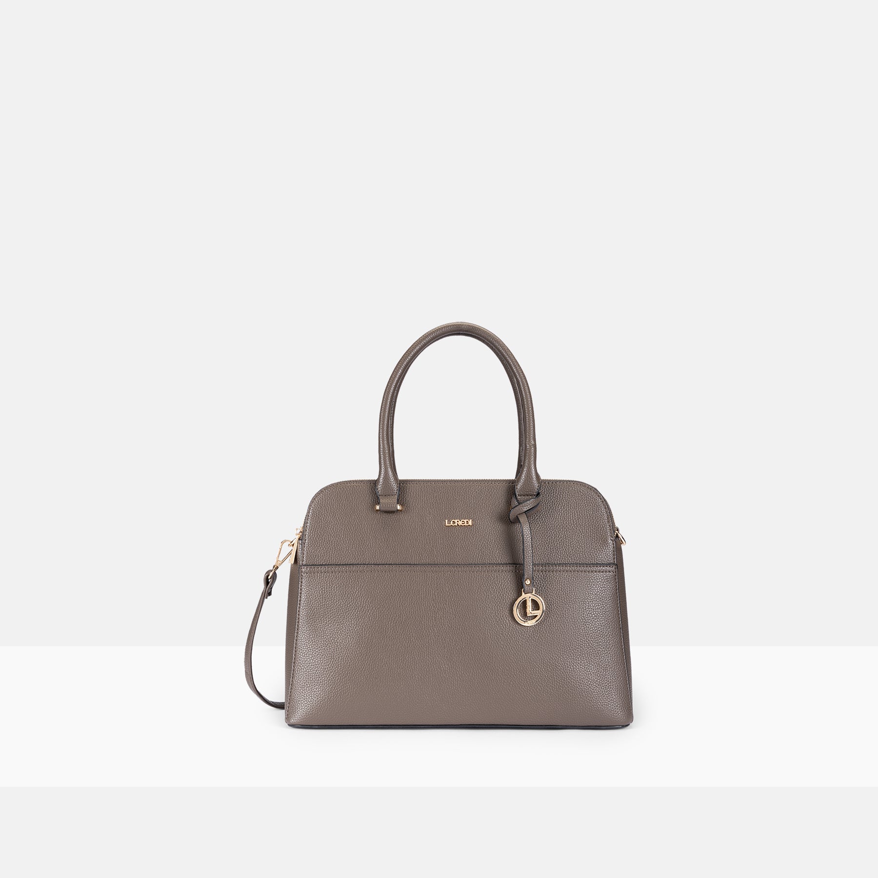 Henkeltasche dark taupe Franka Serie