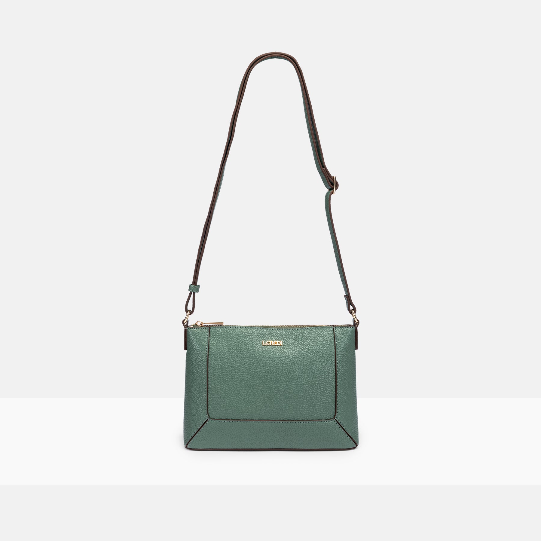 Umhängetasche deep green  Sapphira Serie
