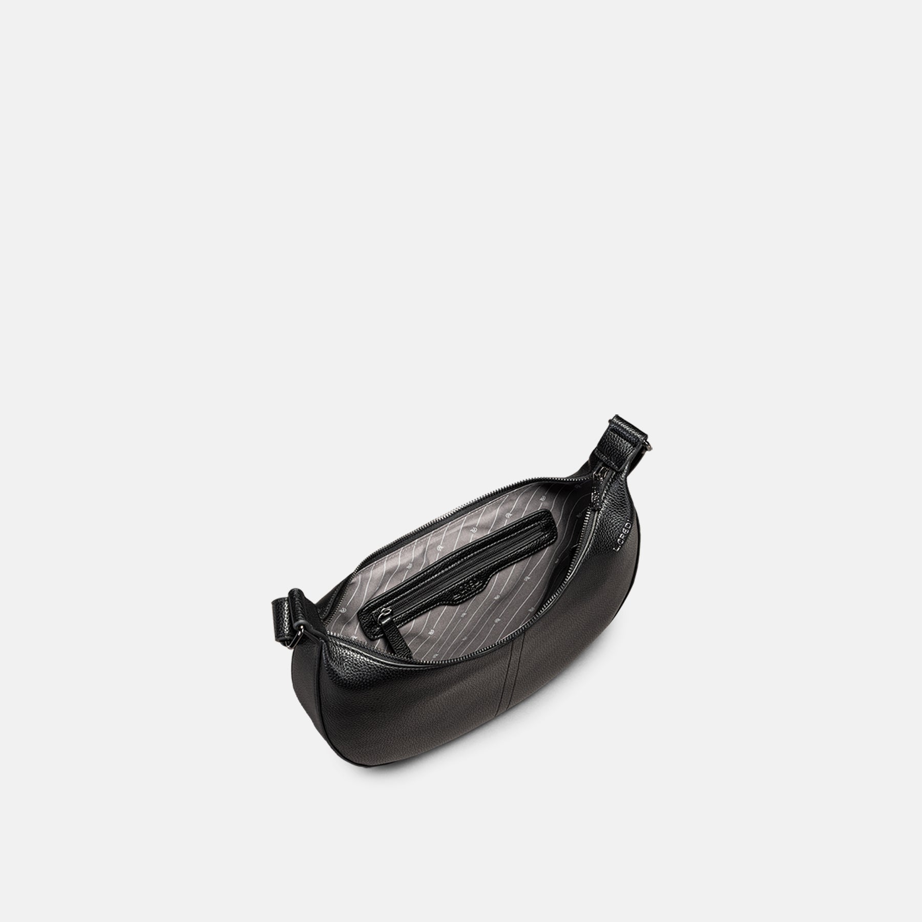 Umhängetasche schwarz  Satine Serie