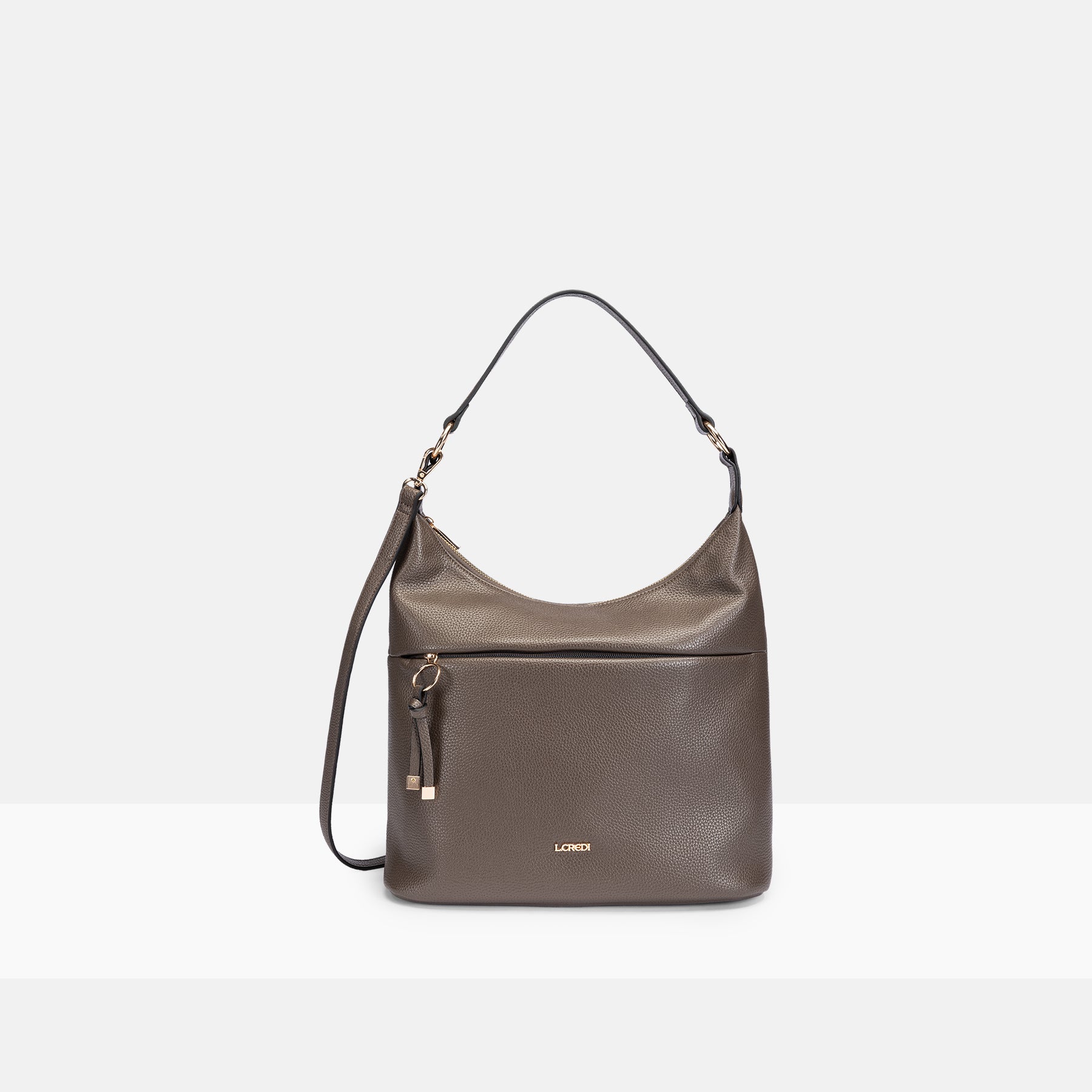 Hobo dark taupe Maite Serie