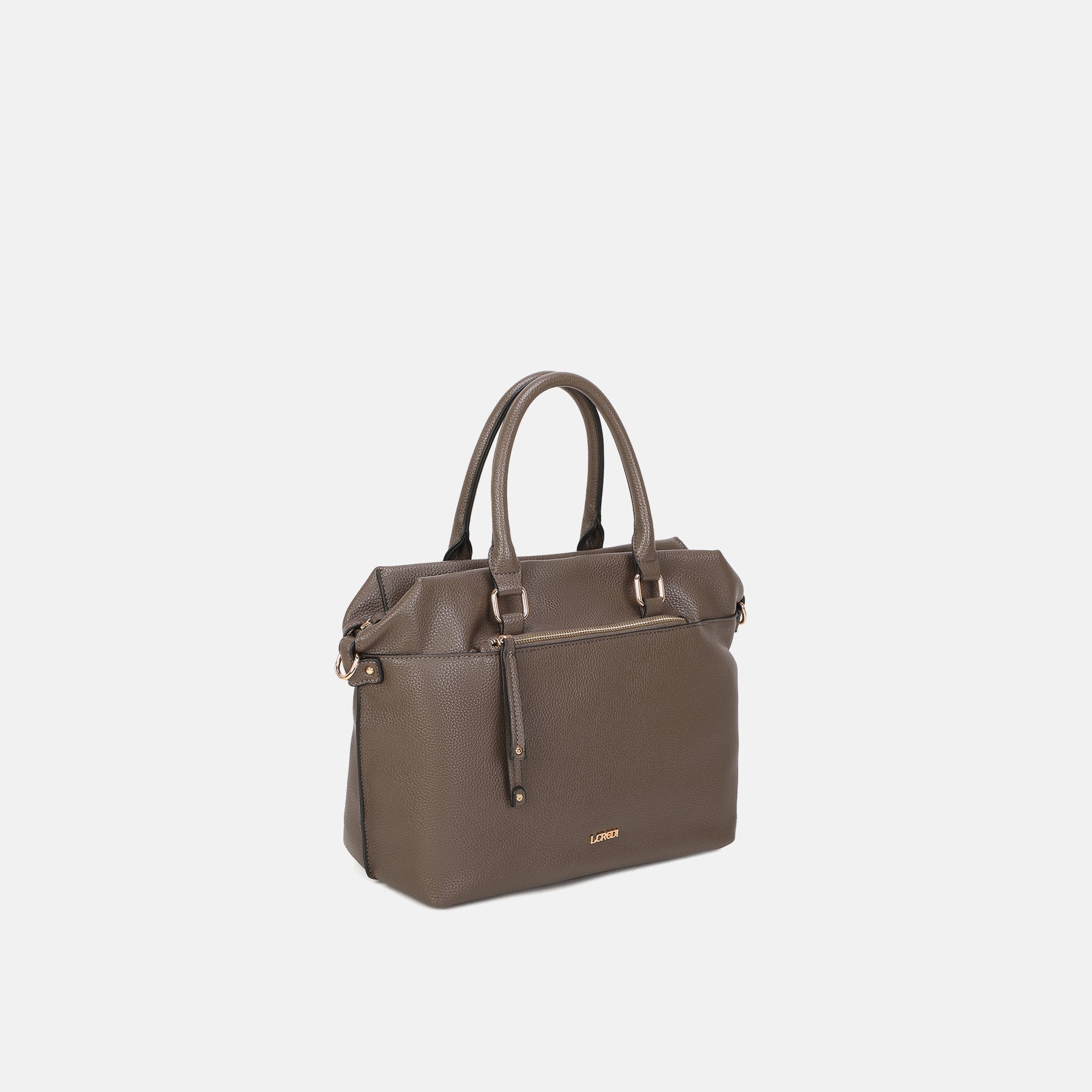 Henkeltasche T-Dark Taupe Priscilla Serie