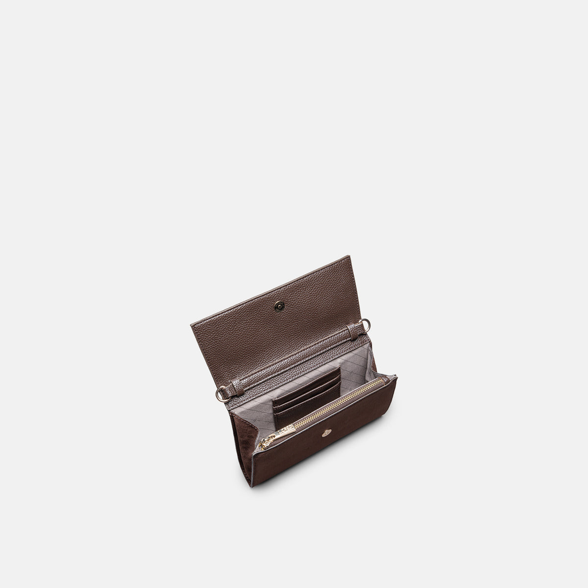 Clutch chocolate Tenzia Serie - L.Credi Munich